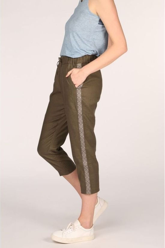 Sherpa Broek Kiran Cropped mid khaki