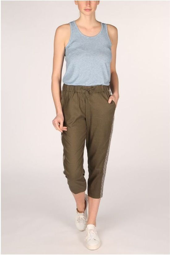 Sherpa Broek Kiran Cropped mid khaki