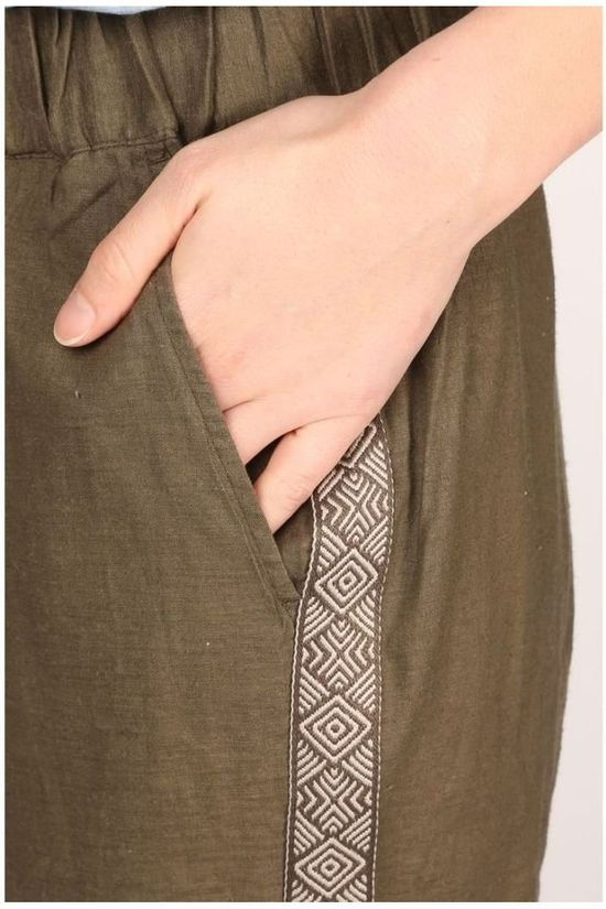 Sherpa Broek Kiran Cropped mid khaki