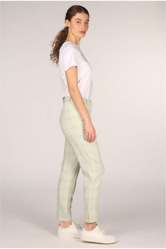 FRNCH Broek Pepa Light Green/Bordeaux / Maroon