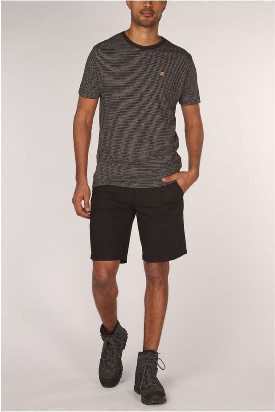 Tentree T-Shirt Hemp V-Neck Black/White