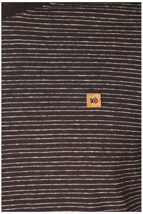 Tentree T-Shirt Hemp V-Neck Black/White
