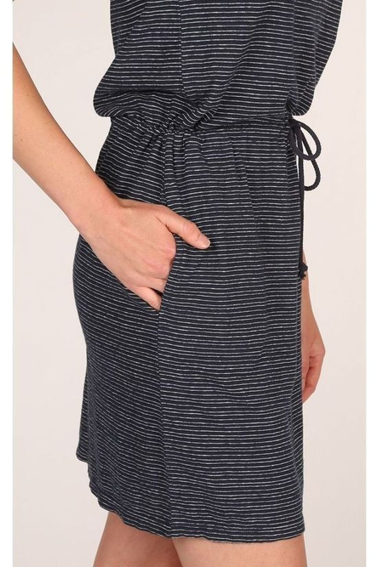 Tentree Robe Icefall Navy Blue/White