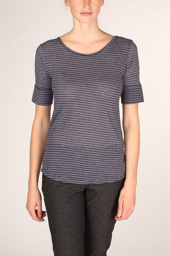 CMP T-Shirt Unlimitech Stripe dark blue
