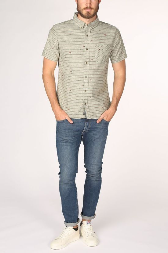 United by Blue Hemd Allday Chambray Taupe