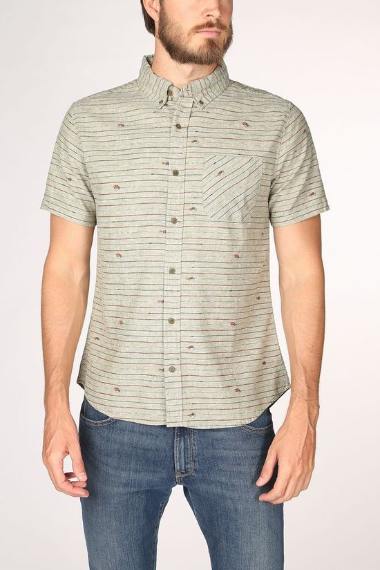 United by Blue Hemd Allday Chambray Taupe