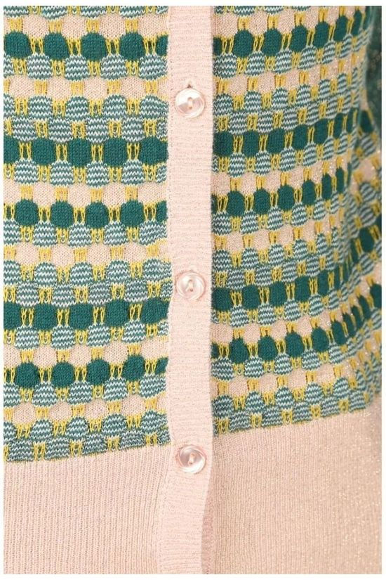 King Louie Cardigan Roundneck Lago light pink/light green