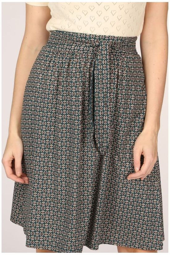 King Louie Rok Gail Bourbon dark green/light pink