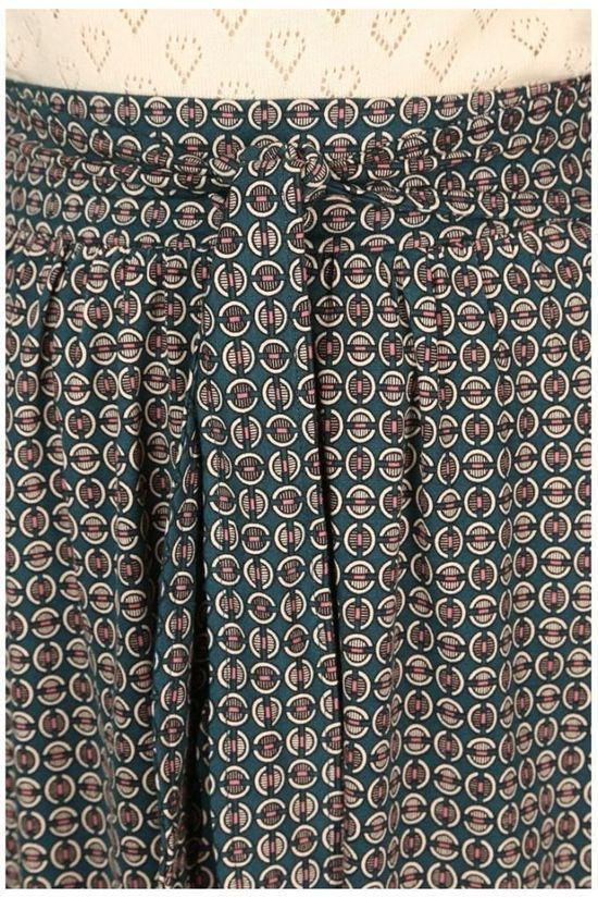 King Louie Rok Gail Bourbon dark green/light pink