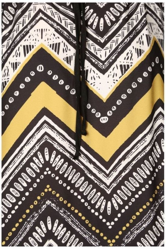 La Fée Maraboutée Blouse Fc3581 Black/Dark Yellow