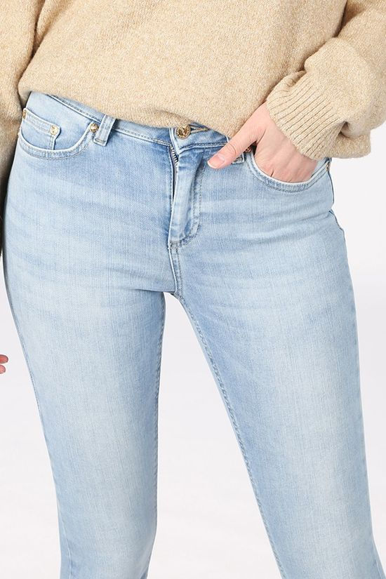 Only Jeans Onlblush Mid Sk Ank Raw Light Blue (Jeans)