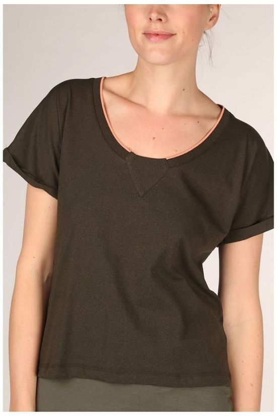 SKFK T-Shirt Wts00672 Mid Khaki/Orange