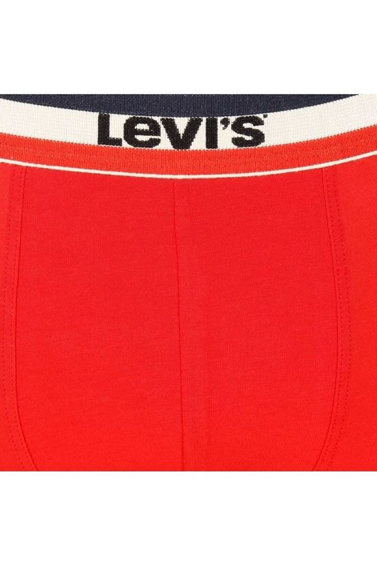 Levi's Ondergoed Sprtswr Logo Boxer Blue 2 pack Dark Grey Marle/Mid Red