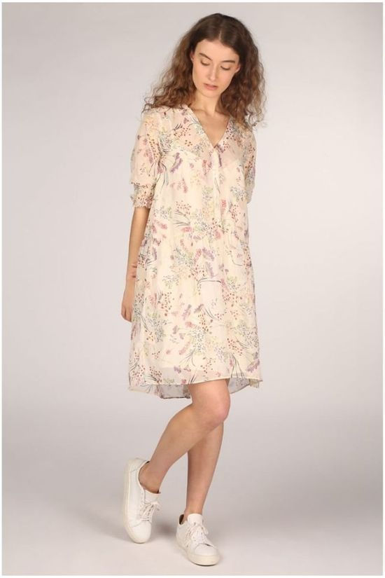 Orfeo Robe Flora Off White/Ass. Flower