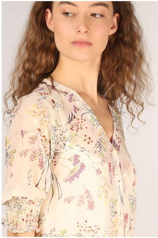 Orfeo Robe Flora Off White/Ass. Flower