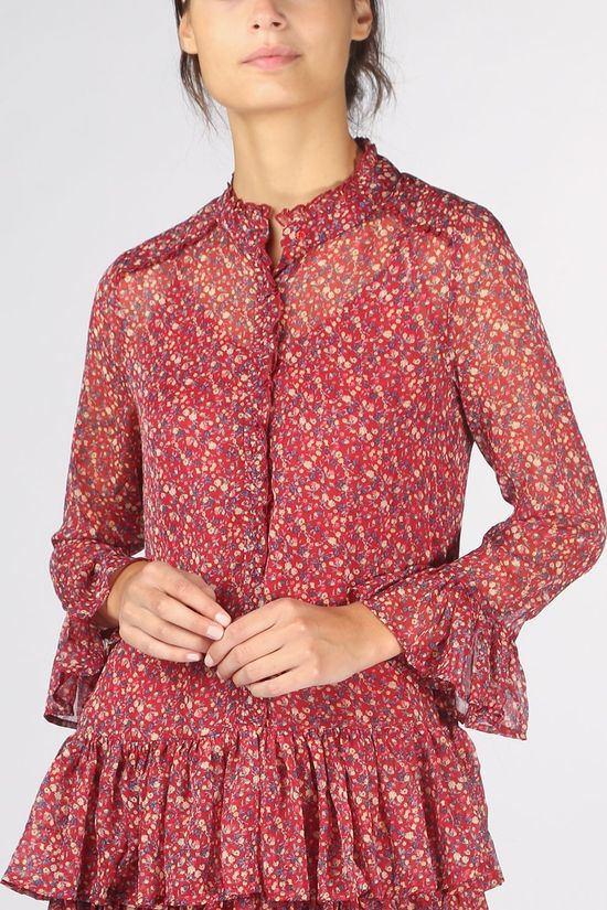 Pepe Jeans Robe Diana Bordeaux / Maroon/Navy Blue