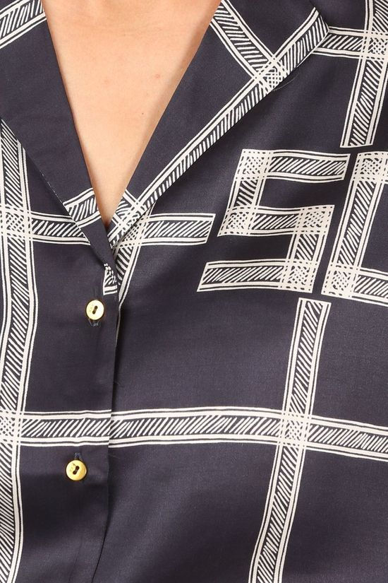 Scotch & Soda Blouse 157033 Off White/Navy Blue