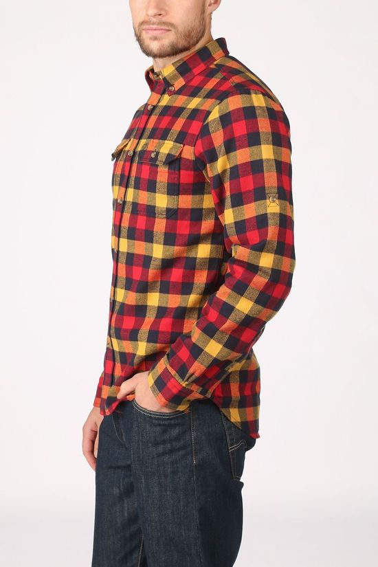 Fjällräven Chemise Skog yellow/red