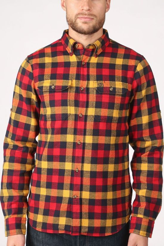 Fjällräven Chemise Skog yellow/red