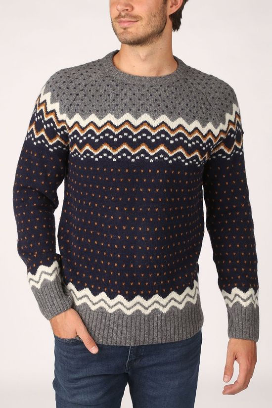 Fjällräven Pull Ovik Knit Navy Blue/Assorted / Mixed