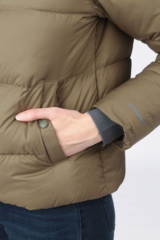 Patagonia Donsjas Silent Down mid khaki