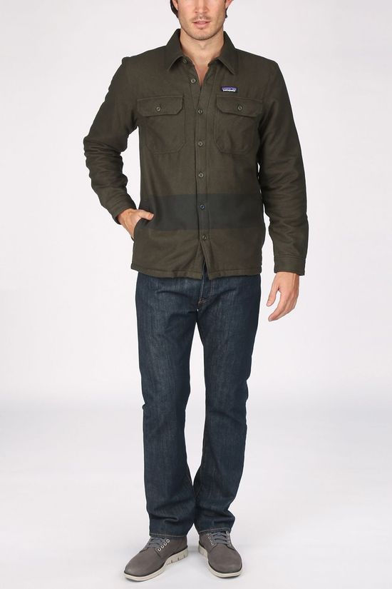 Patagonia Hemd Insulated Fjord dark green