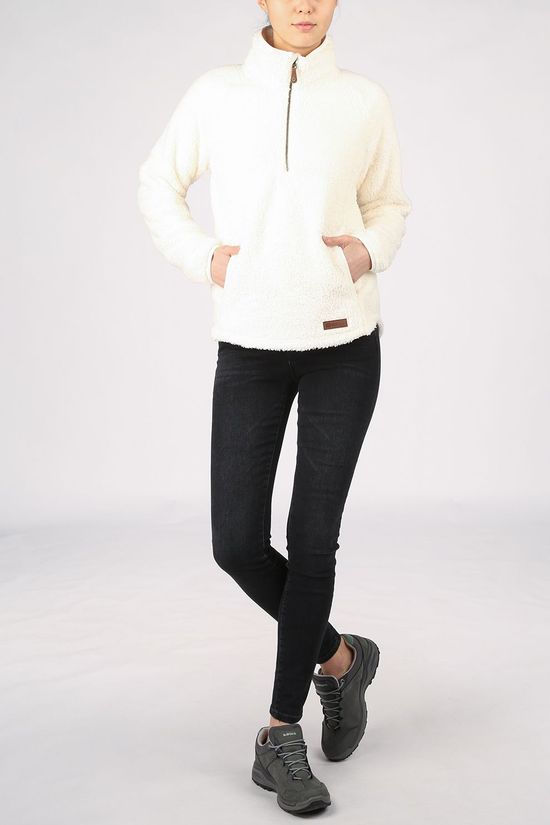 Sherpa Fleece Lhasa Zip Tee off white