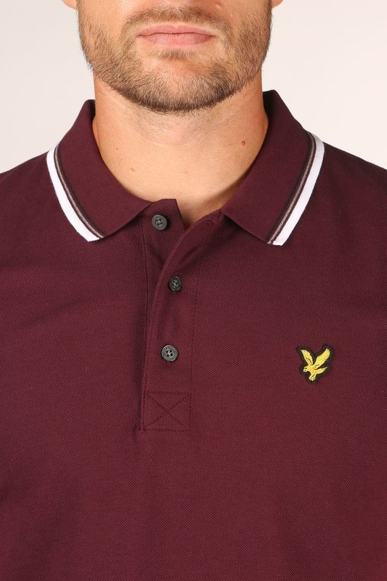 Lyle & Scott Polo 2002-Sp800Vtr Bordeaux / Maroon