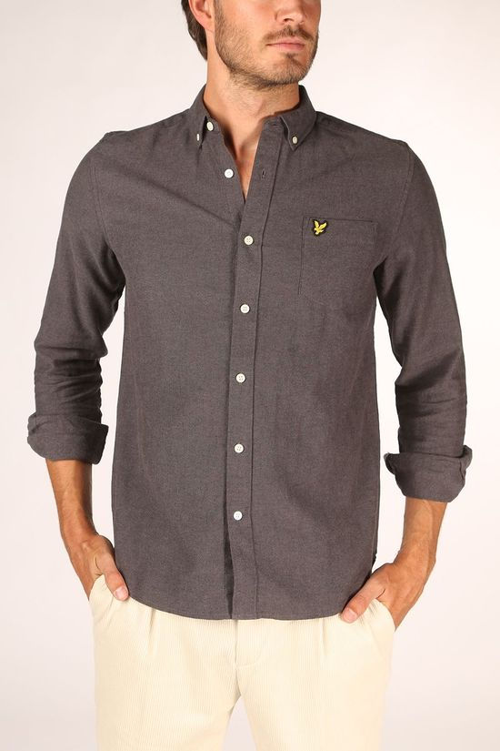 Lyle & Scott Hemd 2002-Lw1314V Dark Grey Marle
