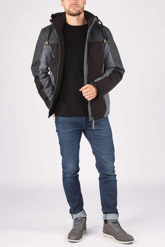 Icepeak Jas Alsdorf Softshell Black/Dark Grey Marle