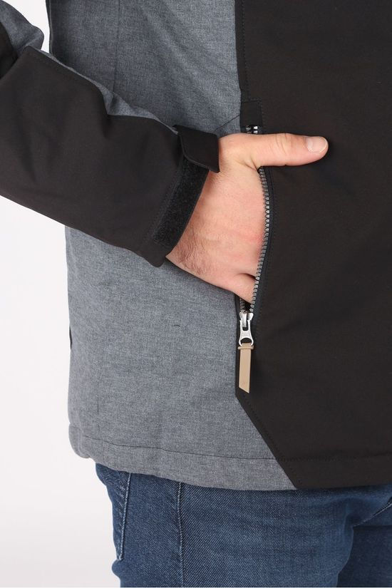 Icepeak Jas Alsdorf Softshell Black/Dark Grey Marle