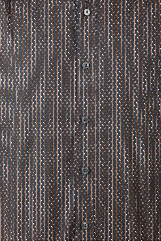Ben Sherman Hemd 2002-Sh0061443 Dark Blue/Ass. Geometric