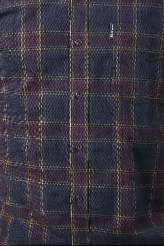 Ben Sherman Chemise 2002-Sh0061422 Dark Blue/Bordeaux / Maroon