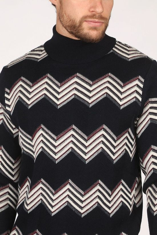 Ben Sherman Pull 2002-Kn0061618 Dark Blue/Ass. Geometric