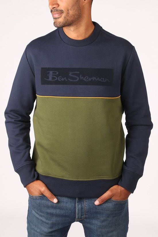 Ben Sherman Pull 2002-Sw0061621 dark blue/mid green