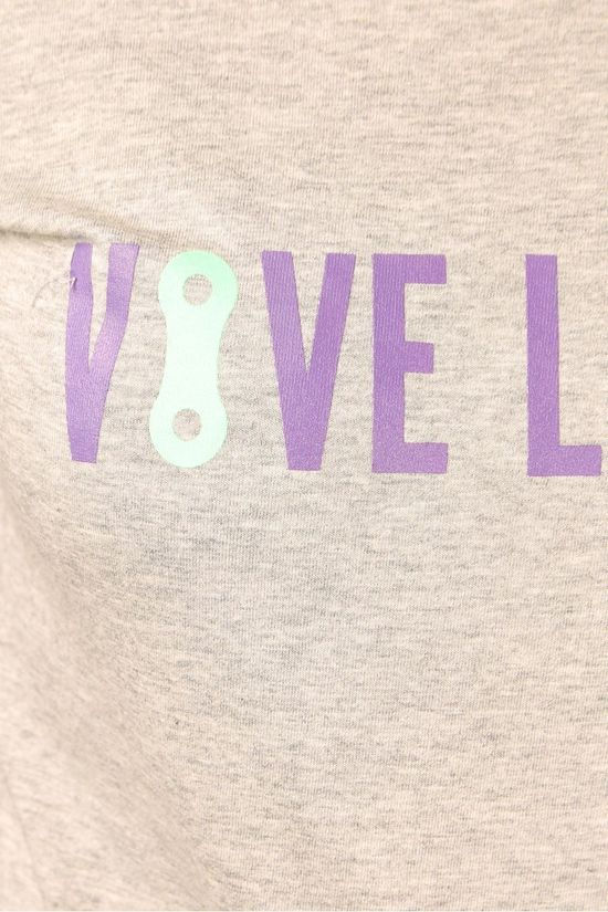 Vive le Velo T-Shirt T-Logo Light Grey Marle