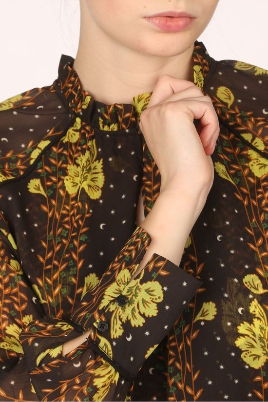 Scoprega Blouse 158953 Black/Yellow