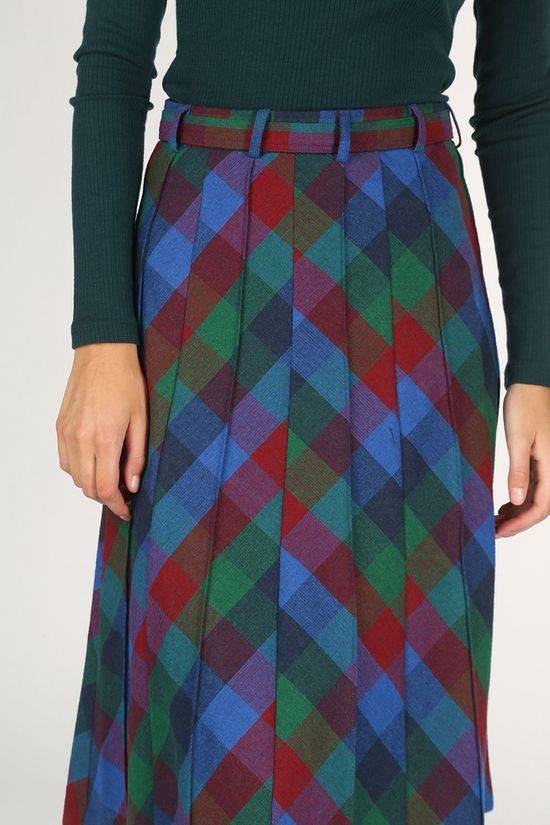 King Louie Rok Harper Cornel Check Royal Blue/Bordeaux / Maroon