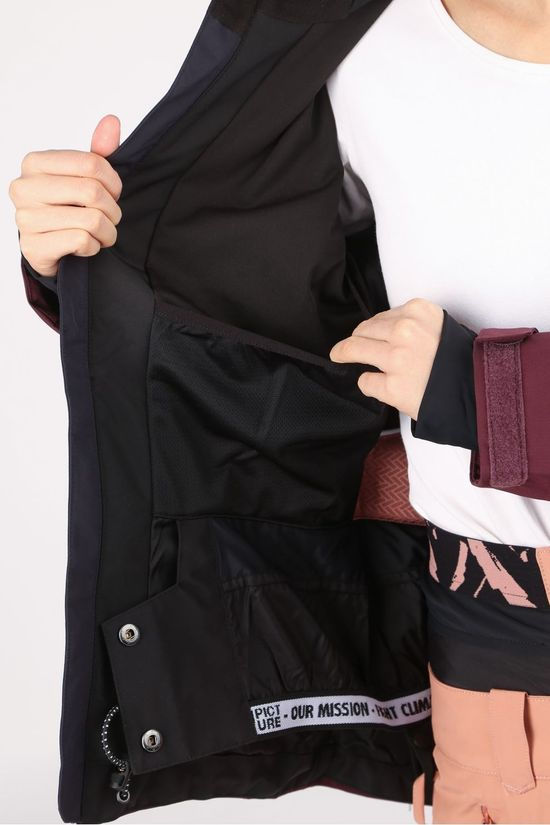 Picture Organic Clothing Jas Seen Jacket Dark Blue/Bordeaux / Maroon