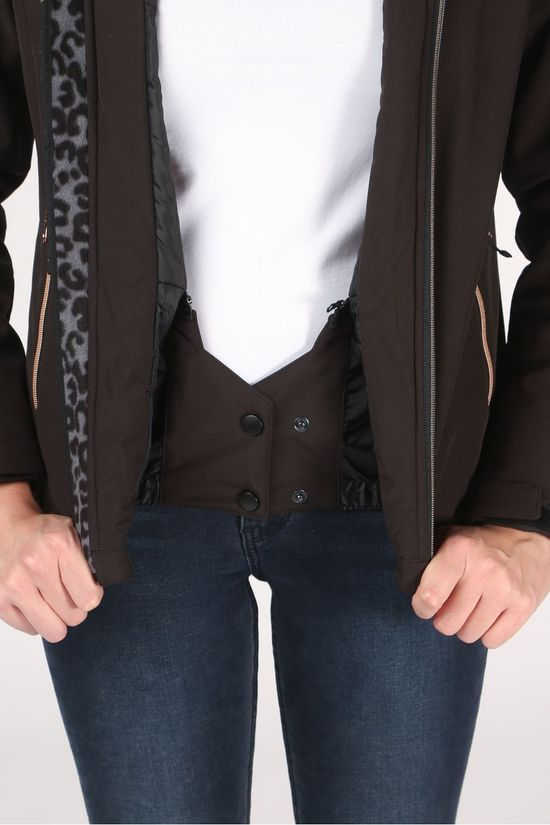 Ayacucho Softshell Snow Leopard Black
