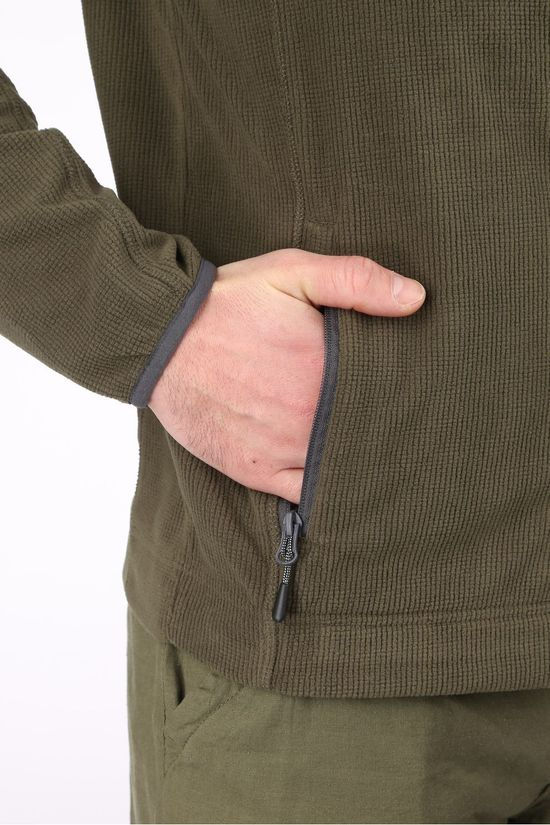 Our planet Fleece Foiba Waffle dark khaki