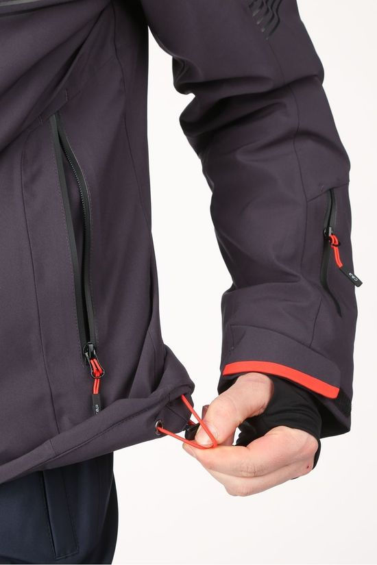 CMP Jas Man Jacket Zip Hood Black/Orange