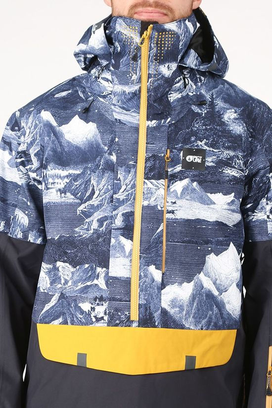 Picture Organic Clothing Jas Anton Jacket dark blue/yellow