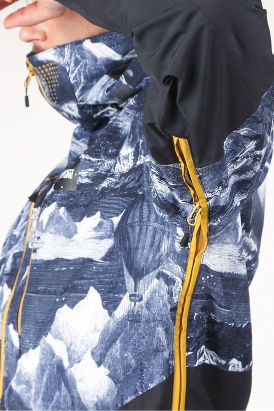 Picture Organic Clothing Jas Anton Jacket dark blue/yellow