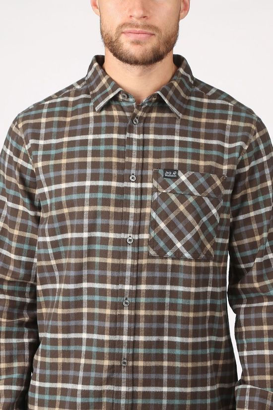 Jack Wolfskin Hemd Fraser Island Dark Brown/Assorted / Mixed