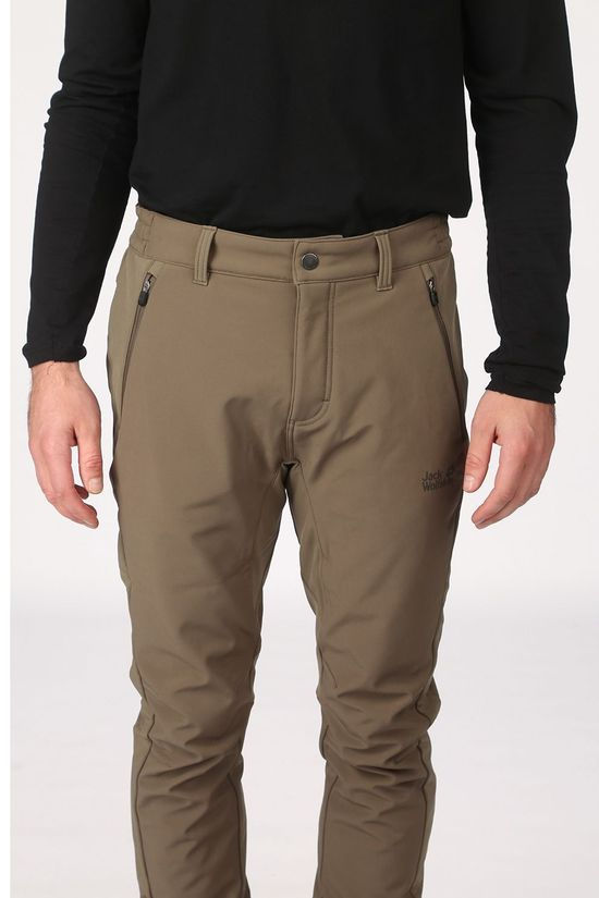 Jack Wolfskin Pantalon Zenon Softshell Taupe