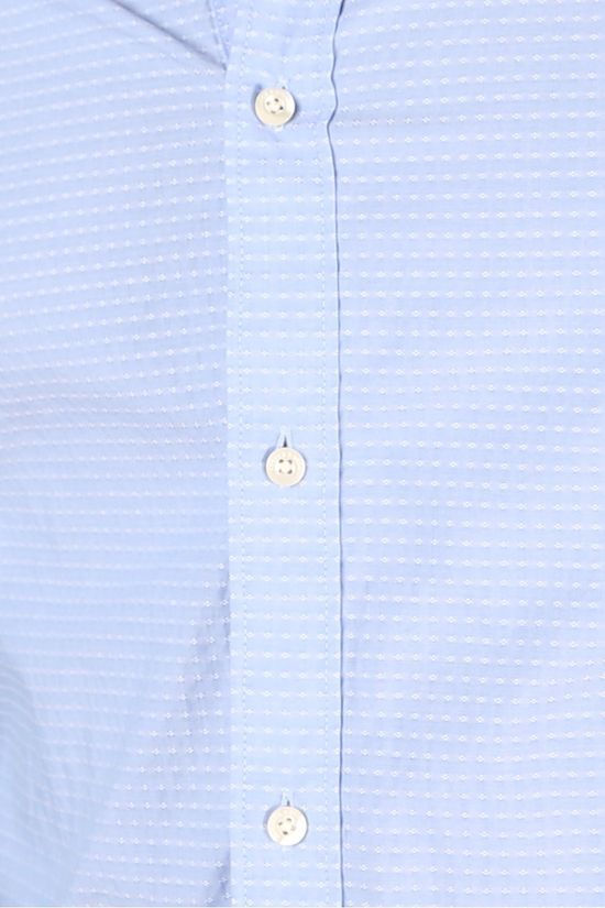 Scotch & Soda Hemd Classic Blued Yarn-Dyed Dark Blue/Ass. Geometric