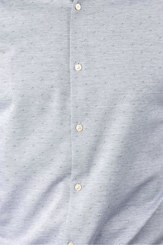 Scotch & Soda Hemd Sf Classic Knitted Dark Blue/Ass. Geometric