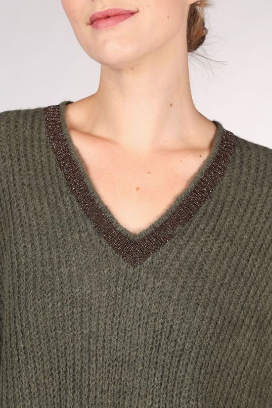 La Fée Maraboutée Pull Fc5307 dark khaki