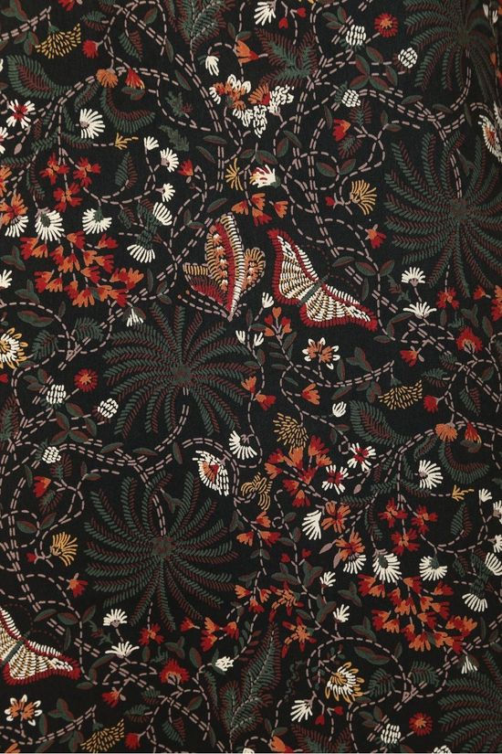 La Fée Maraboutée Jurk Fc5401 Dark Khaki/Bordeaux / Maroon